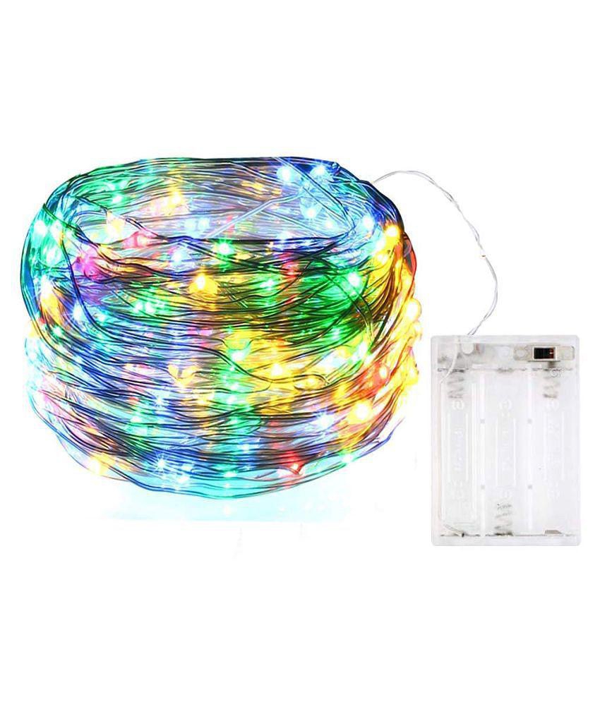 MIRADH 3M 30 Led- 2 Mode Still & Blink String Lights - Multicolour