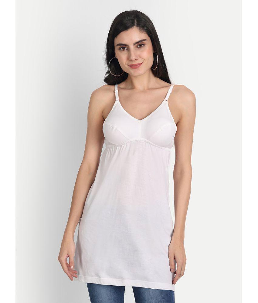 AIMLY Cotton Camisoles - White Single - None