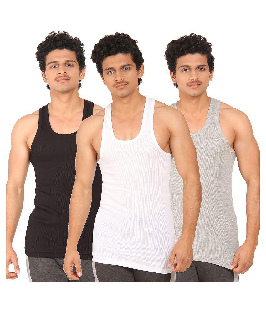 TT Multi Sleeveless Vests Pack of 3 - 80