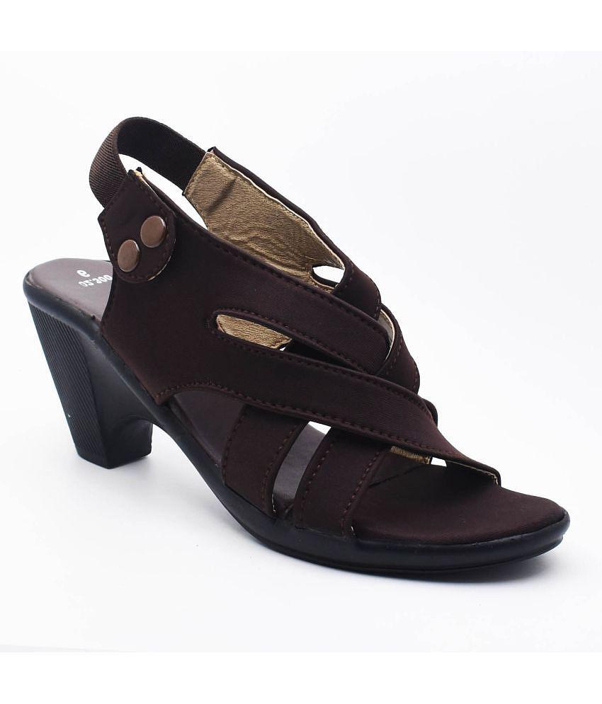 Dream Makers - Maroon Women''s Sandal Heels - None