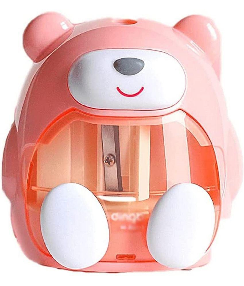 FunBlast Electric Pencil Sharpener â?? Battery Operated Pencil Sharpener for Kids, Sharpeners for School Supply and Office (Pink)