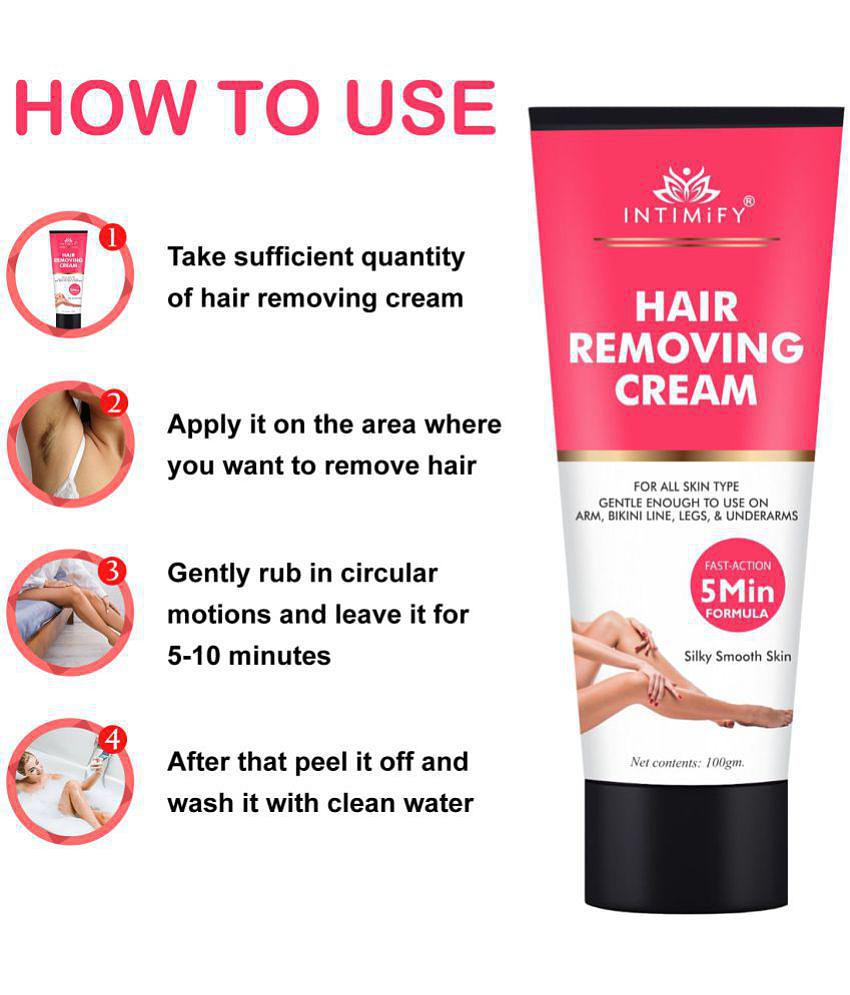 Intimify Hair Removing Cream, for smooth skin, hair removal, hair removal spray, hair removal powder, 100 gm