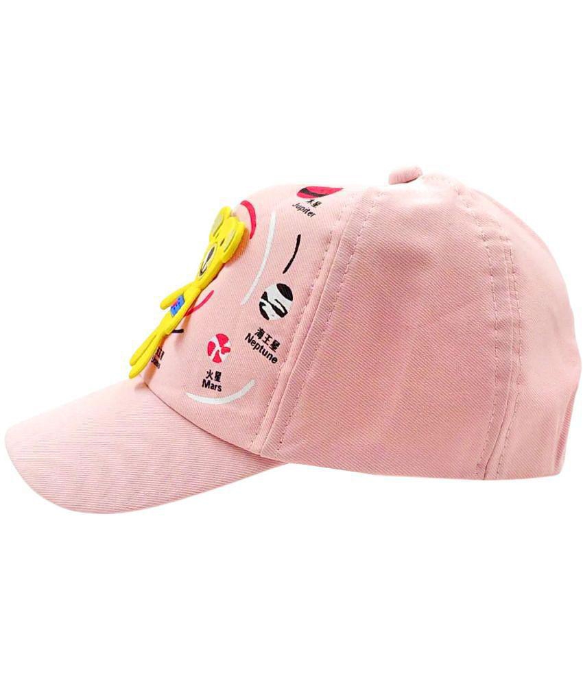 Buy Online Garg Store Zacharias Girl's Kids Cotton Beret Golf Cap kc-25 (Pink_1-4 Years) (Pack of 1) - None