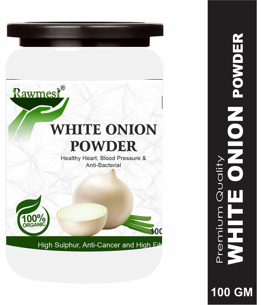 rawmest 100% Pure White Onion For Healthy Hart Powder 100 gm Pack Of 1