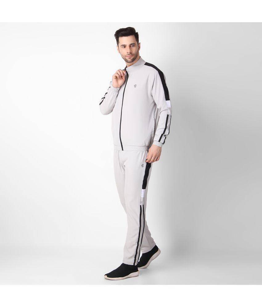 Forbro - Light Grey Polyester Regular Fit Men's Tracksuit ( Pack of 1 ) - M