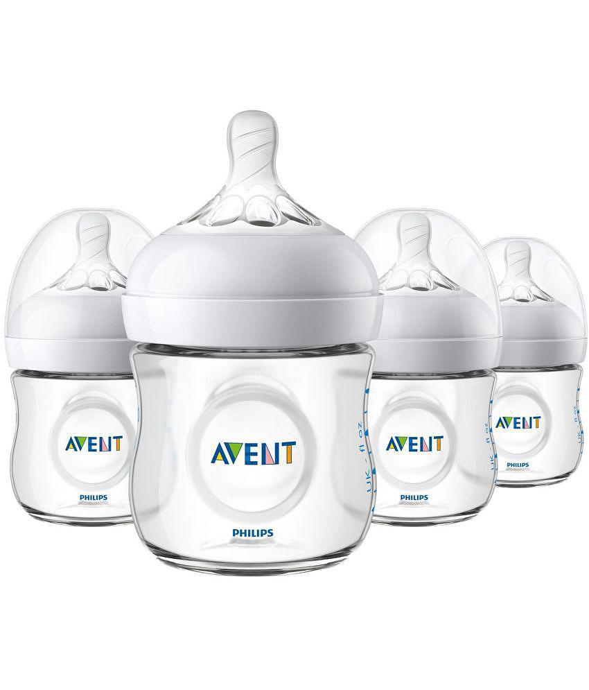 Philips Avent - 125 White Feeding Bottle ( Pack of 4 )