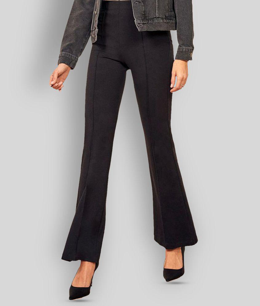 Affordable Men Addyvero - Black Cotton Blend Bootcut Fit Womens Bootcut Pants  ( Pack of 1 ) - 3