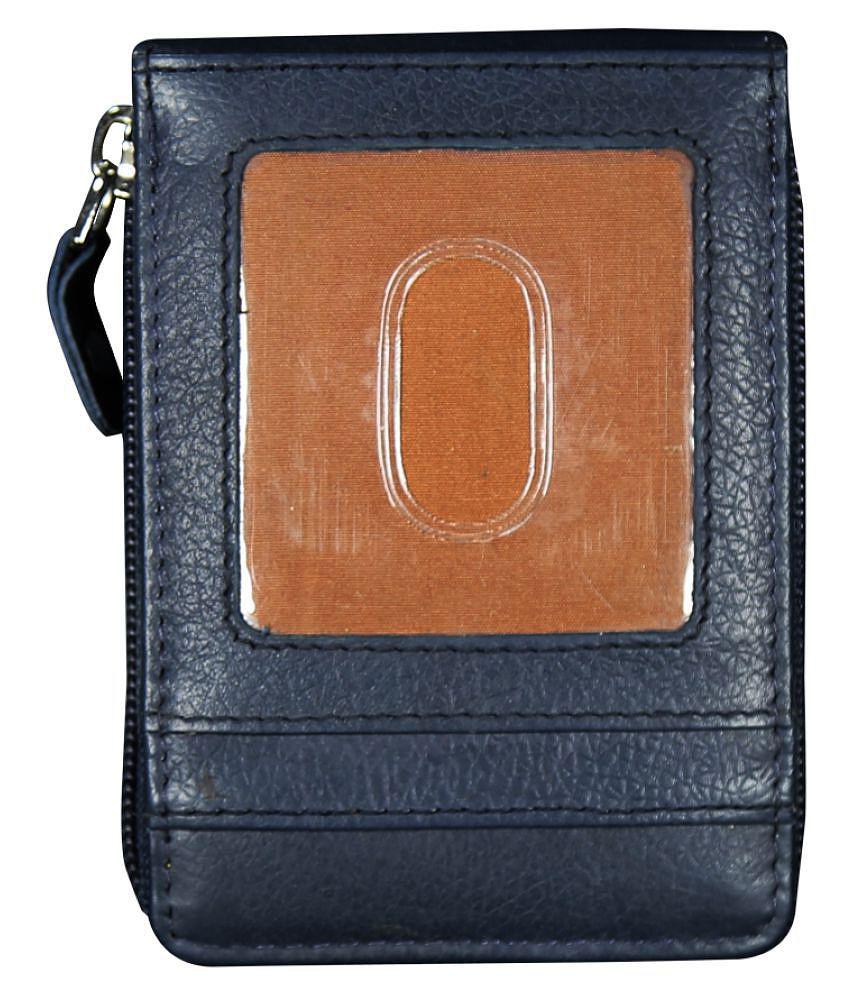 Premium Men Style 98 Zip Blue Card Holder - Blue 2025 at ShopCircuit | ONDC