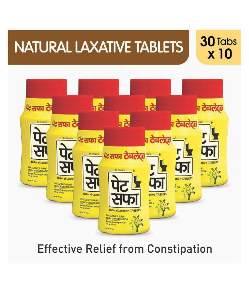 Pet Saffa Natural Laxative Tablets 30 Tablets, Pack of 10 (Helpful in Constipation, Gas, Acidity, Kabz), Ayurvedic Medicine