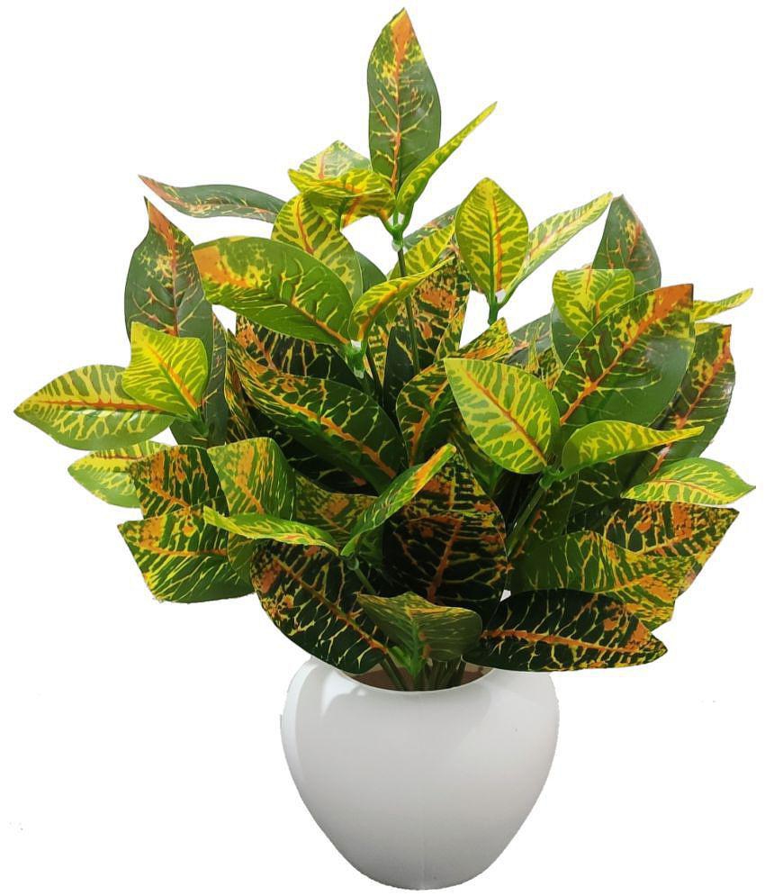 BAARIG - Multicolor Evergreen Artificial Plants Bunch ( Pack of 1 )