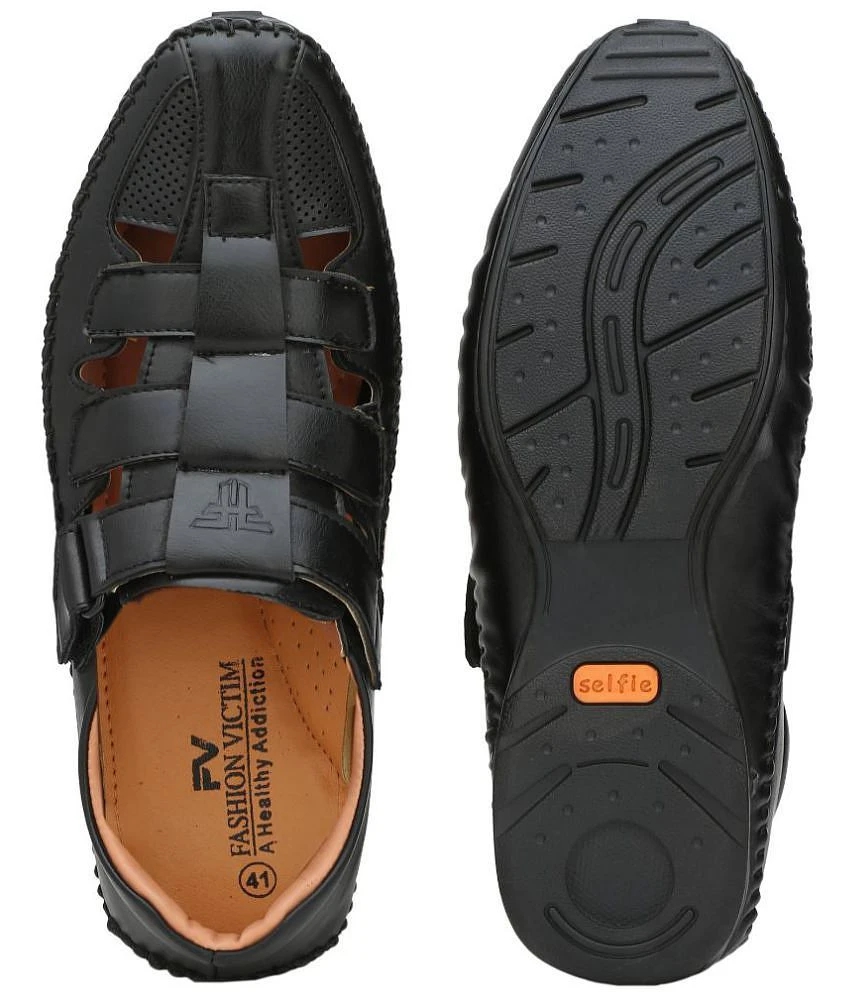 Exclusive Women Fashion Victim - Black Mens Sandals - None 2025 at ShopCircuit | ONDC