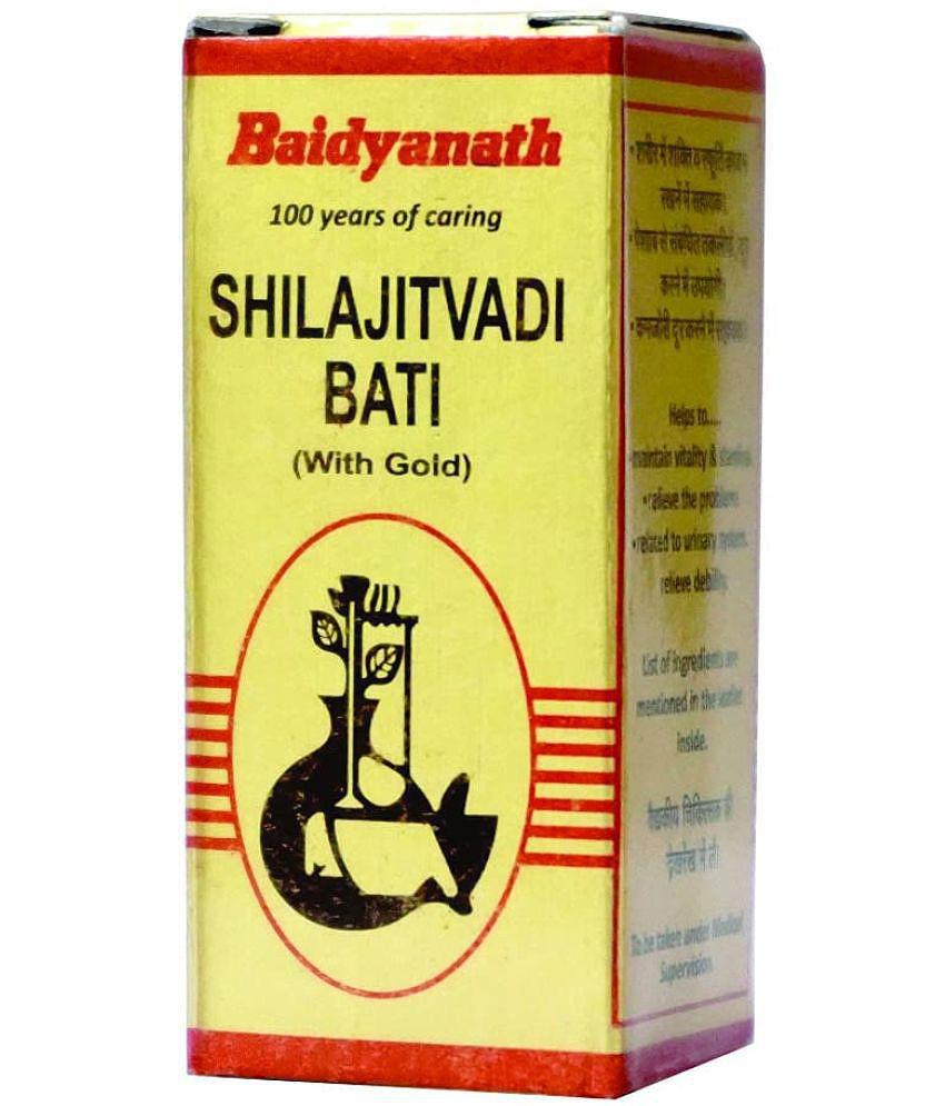 Baidyanath Shilajitvadi Bati with Gold - Tab 10 no.s (Pack of 1)