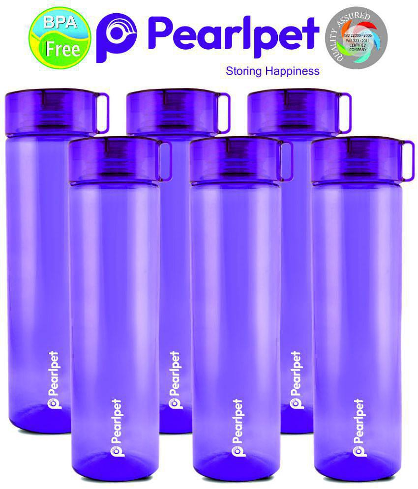 PearlPet - Purple Water Bottle ( Pack of 6 ) - Purple