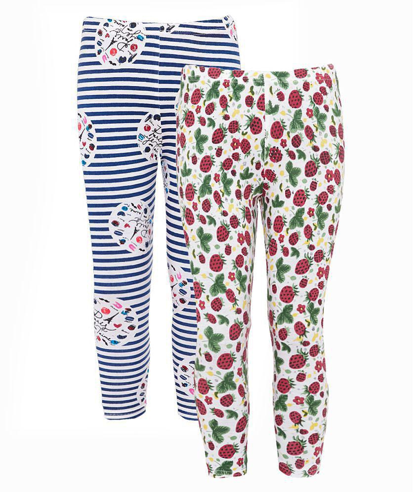 Naughty Ninos - Multi Cotton Girls Leggings ( ) - None