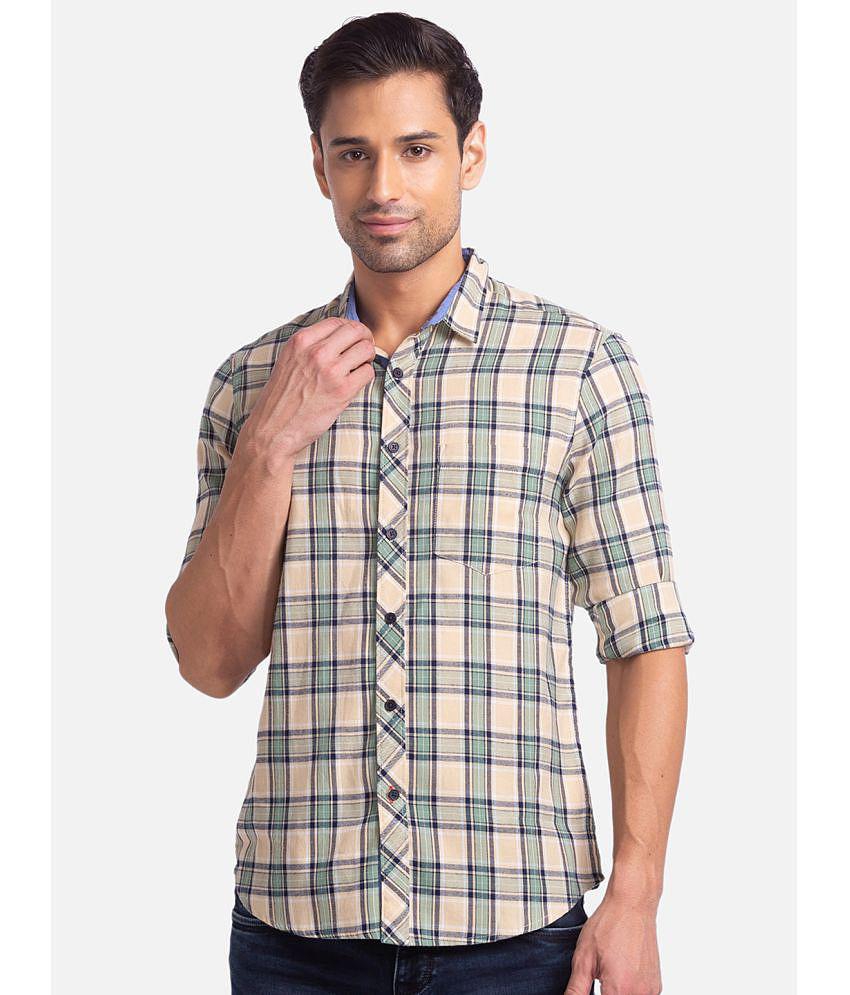 Globus - Green Cotton Regular Fit Men''s Casual Shirt ( Pack of 1 ) - None