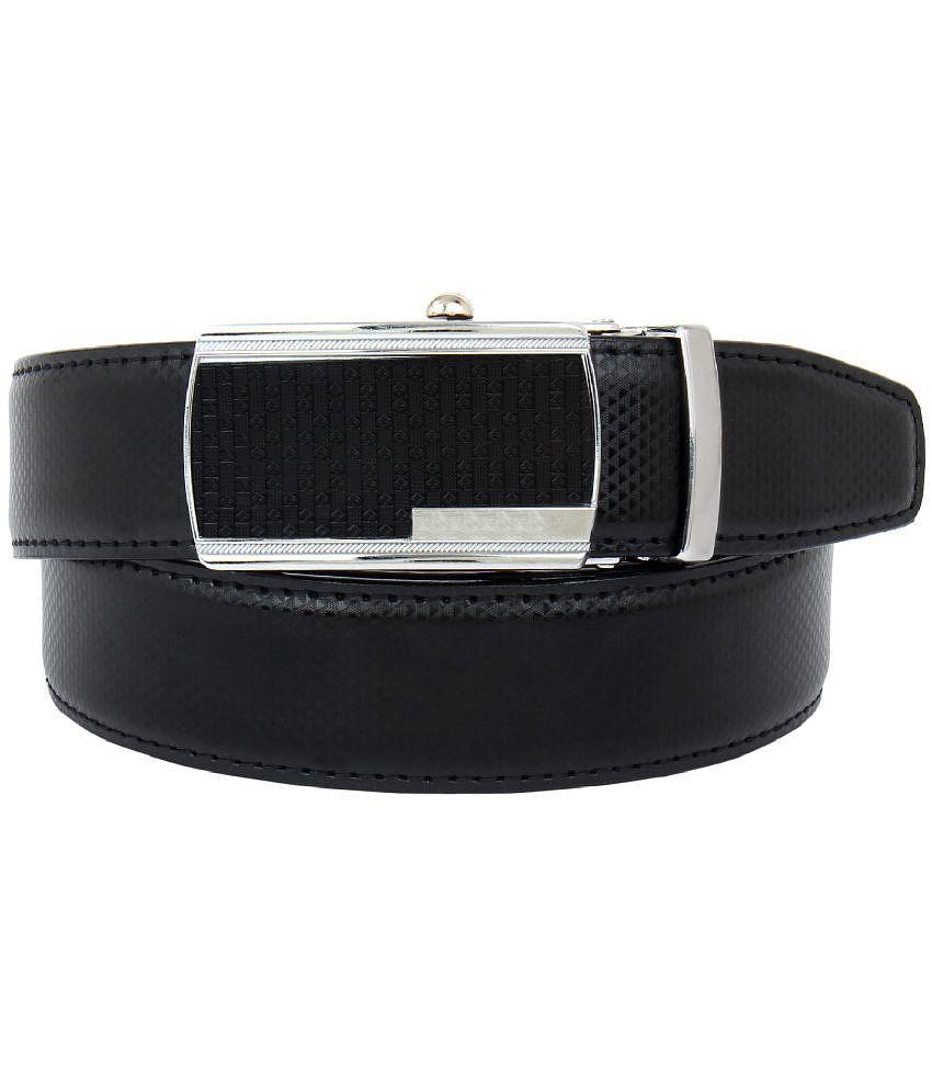 Premium Men Zacharias - Black Leather Men's Reversible Belt ( Pack of 1 ) - None 2025 at ShopCir
