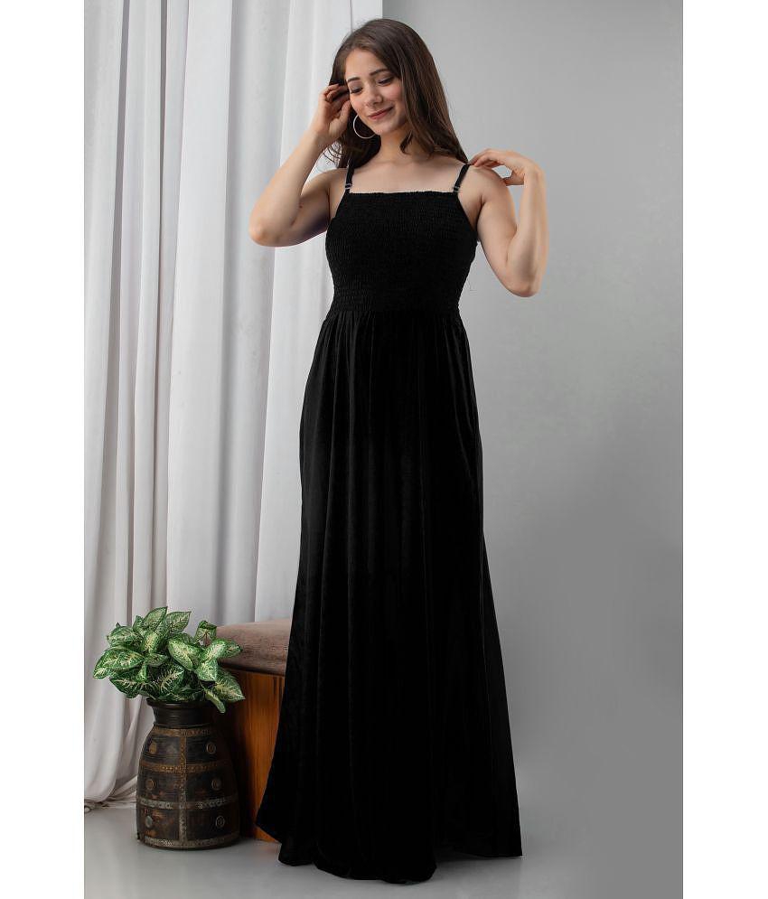 Affordable Men Frionkandy Rayon Black Asymmetric dress - Single - None 2025 at ShopCircuit | OND