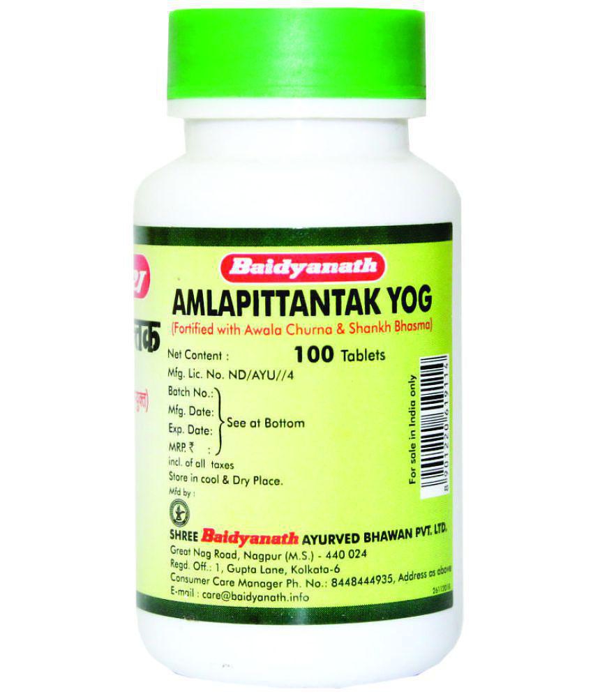 Baidyanath Amlapittantak Yog 100 Tablets (Pack Of 2) Constipation Relief Healthy Digestion