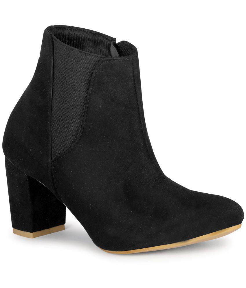 Ishransh - Black Women's Ankle Length Boots - None