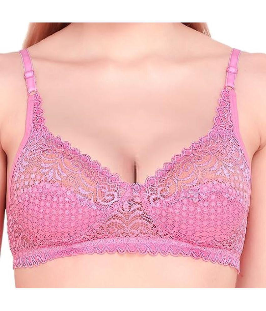 Trendy Men Kiran Enterprises Multicolor Net Non Padded Womens Everyday Bra ( Pack of 2 ) - None 
