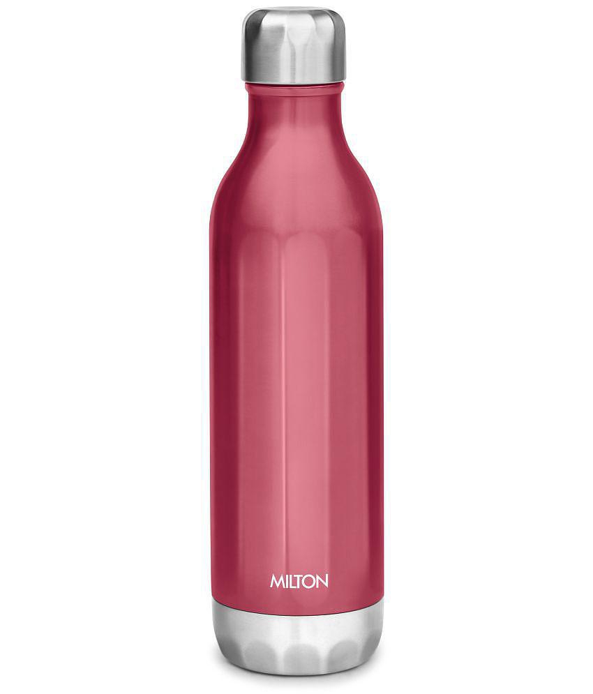 Milton Bliss 600 Thermosteel Hot and Cold Water Bottle, 500 mL (Red) - Red