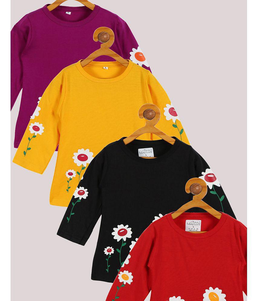 Exclusive Women Babeezworld - Multi Baby Girl Top ( Pack of 4 ) - 3-6 Months 2025 at ShopCircuit