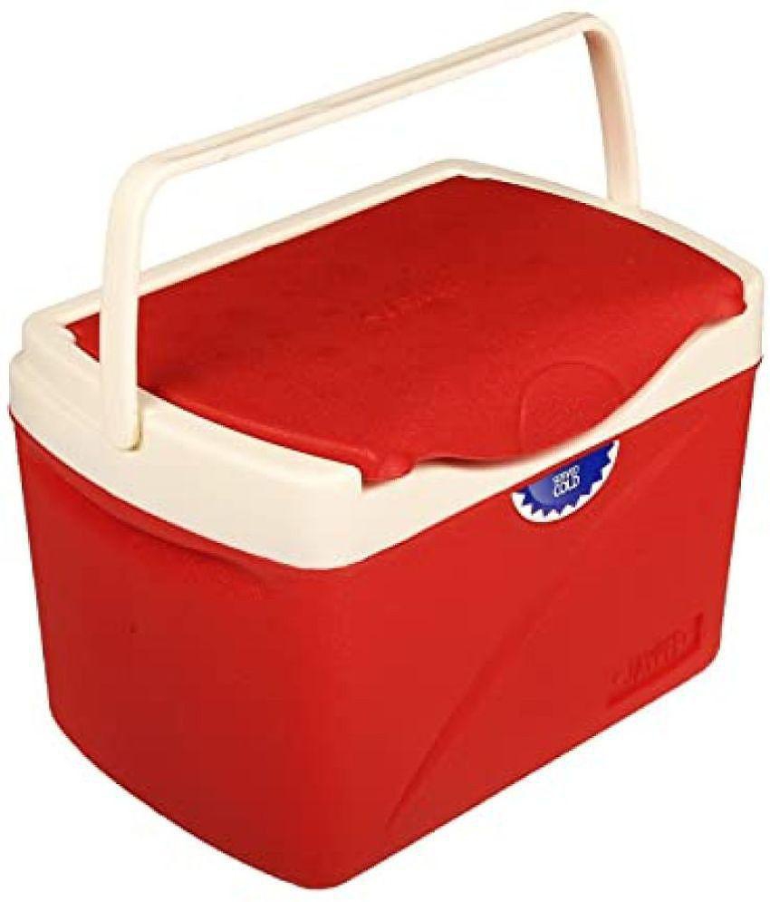 Jaypee Virgin Plastic Double Walled Ice Bucket - Red