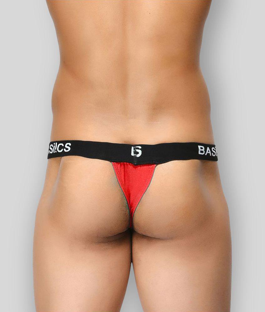 Stylish Men BASIICS By La Intimo - Multicolor Cotton Men's Thongs ( Pack of 2 ) - XL 2025 at Sho