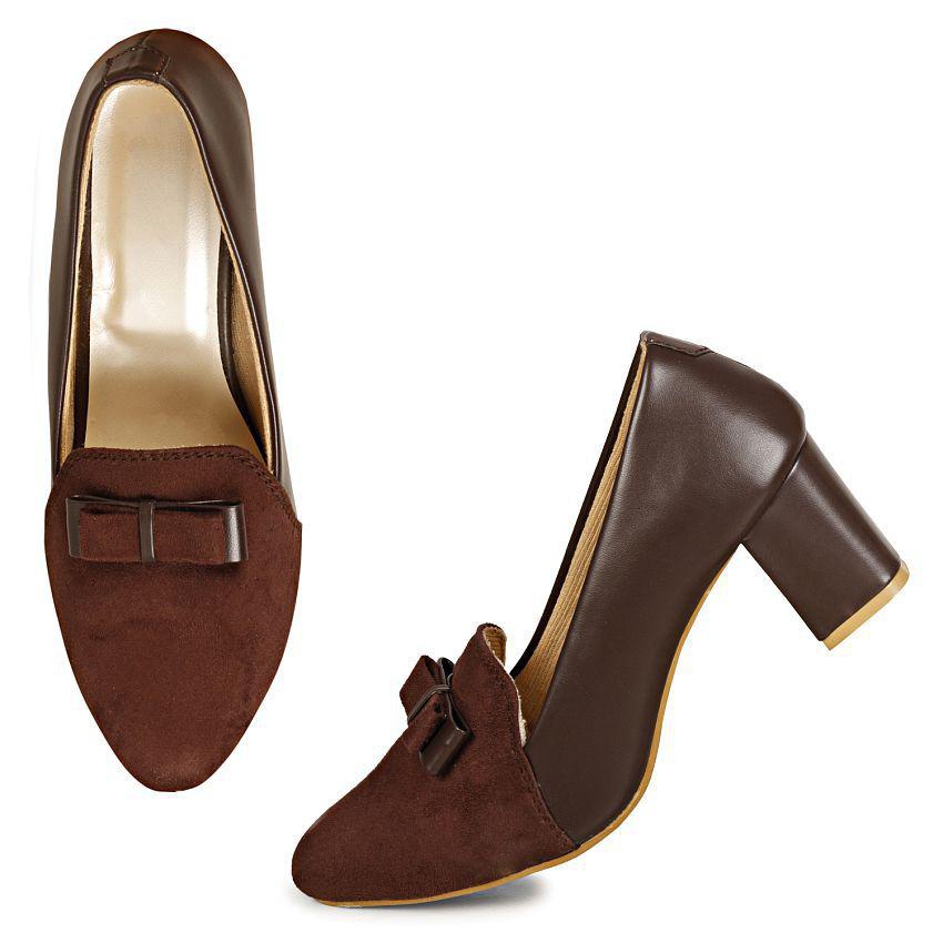 Ishransh - Brown Women's Pumps Heels - None