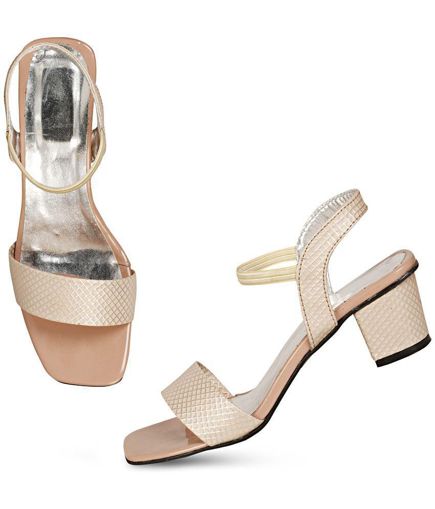 Ishransh - Nude Women's Sandal Heels - None