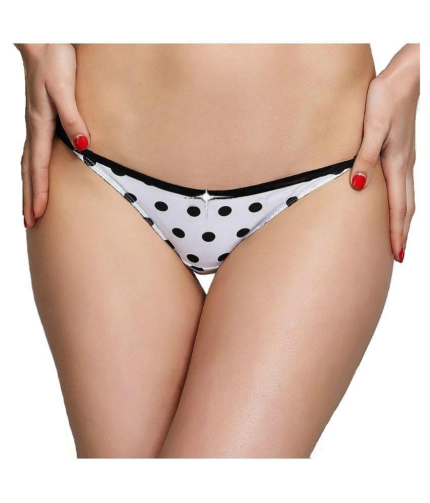 D Naked White Poly Cotton Panties - S