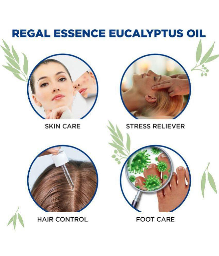 REGAL ESSENCE Eucalyptus Essential Oil,100% Pure & Natural For Cold & Cough Aromatherapy, Relaxation, Skin Therapy, -15ML (PACK OF 1)