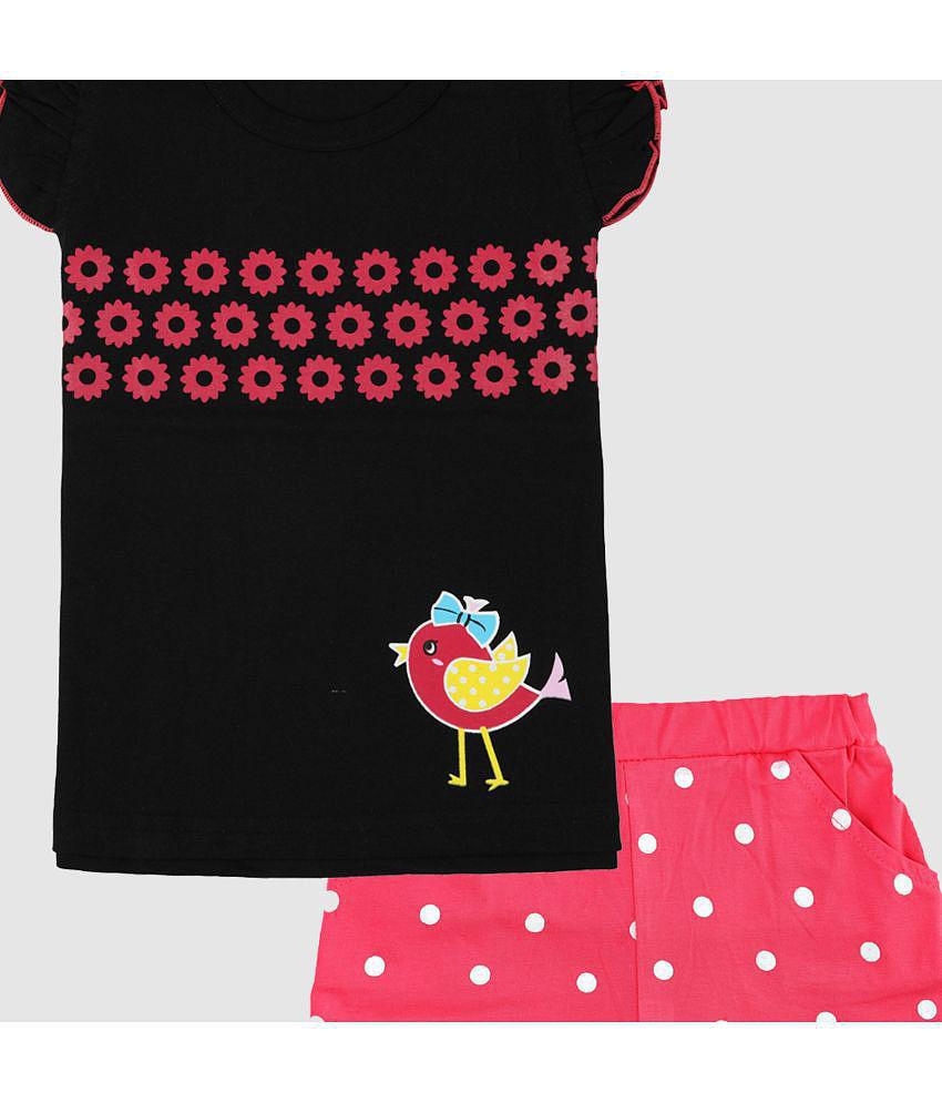 Premium Men CATCUB - Multicolor Cotton Girls Top With Shorts ( Pack of 2 ) - None 2025 at ShopCi