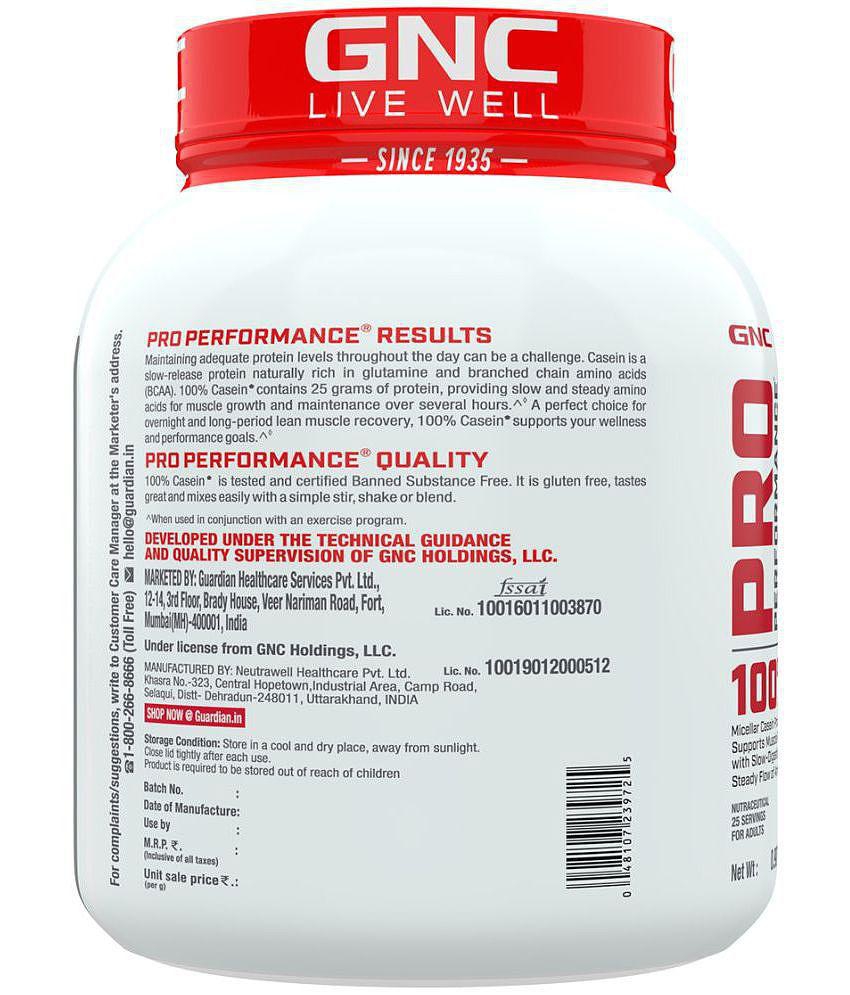 GNC Pro Performance 100% Casein Protein | Chocolate Supreme- 2 lbs