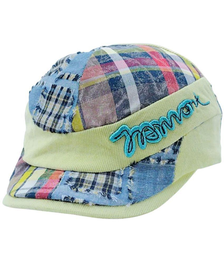 Elegant Men Zacharias Unisex Kids Cotton Beret Golf Cap jk-14 (Yellow_1-4 Years) (Pack of 1) - N