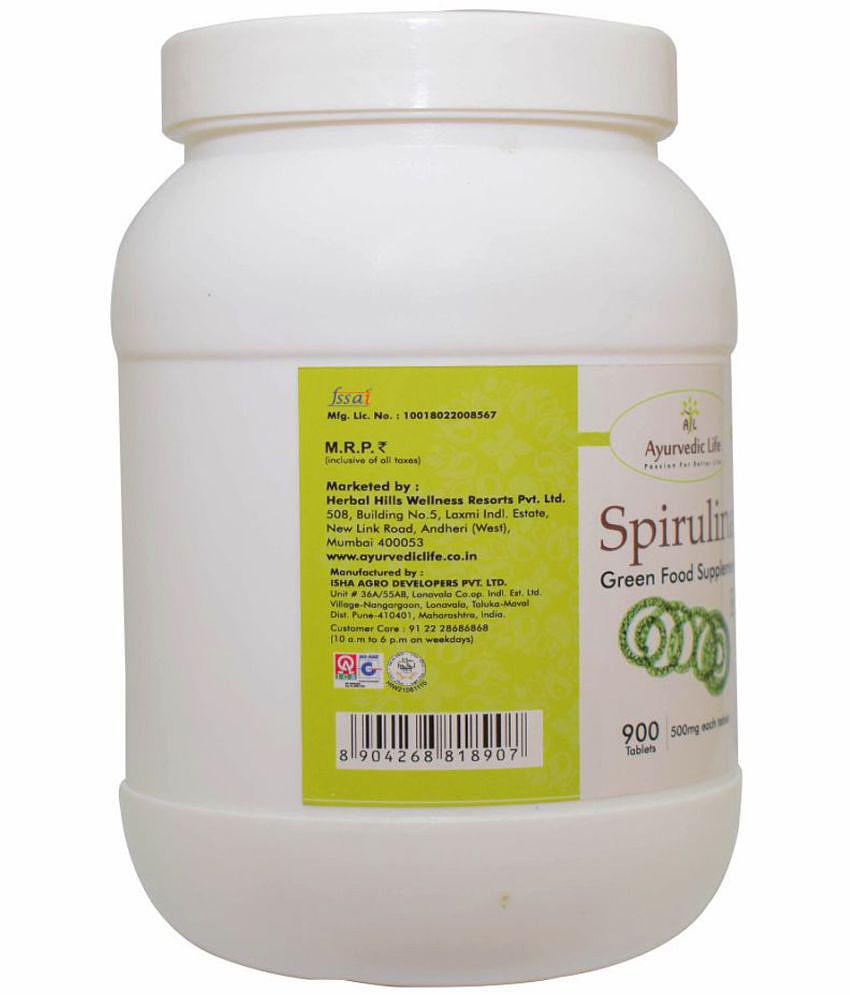 Ayurvedic Life Spirulina Tablet 900 no.s Pack Of 1