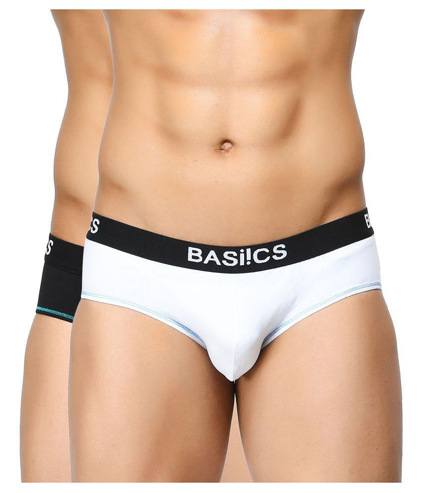 Elegant Men Basiics By La Intimo Multi Brief Pack of 2 - M 2025 at ShopCircuit | ONDC