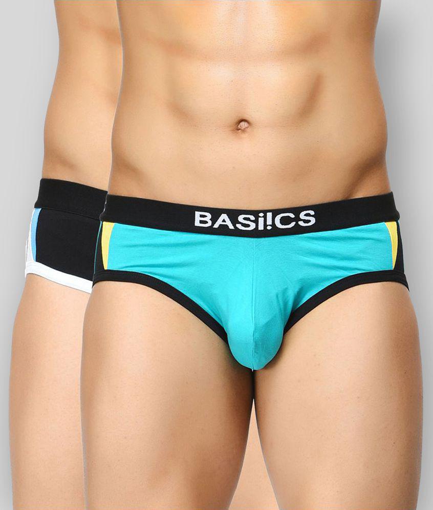Premium Men Basiics By La Intimo Multi Brief Pack of 2 - M 2025 at ShopCircuit | ONDC