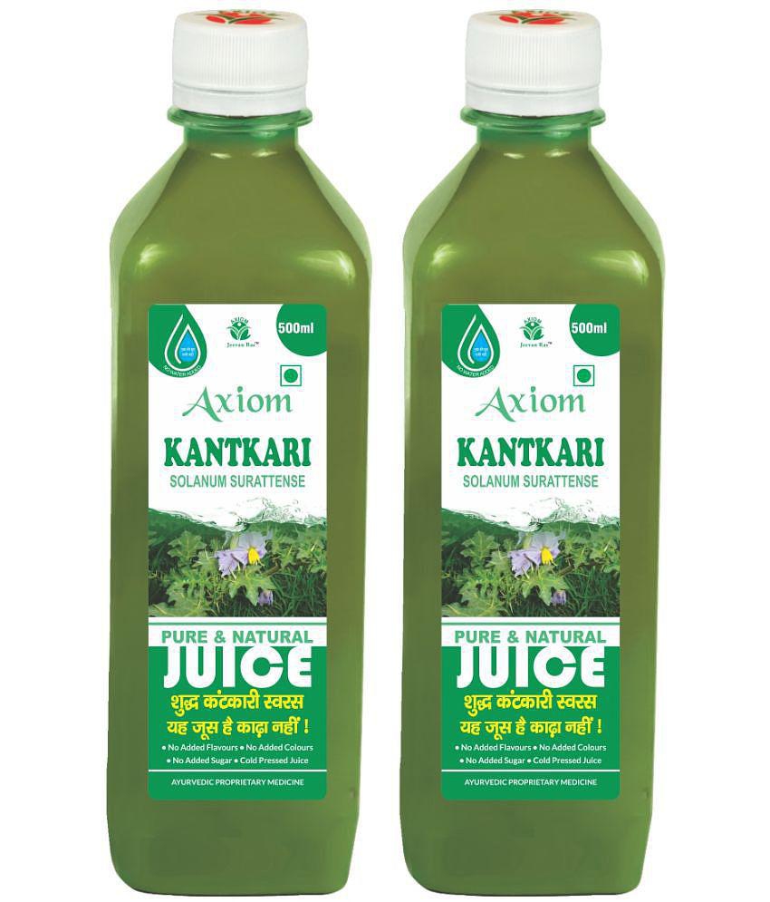 Axiom Kantkari Juice 500ml (Pack of 2)|100% Natural WHO-GLP,GMP,ISO Certified Product