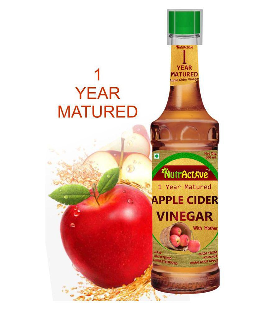 NutrActive Natural Apple Cider Vinegar for Heart Health, 500 ml Fruit Single Pack