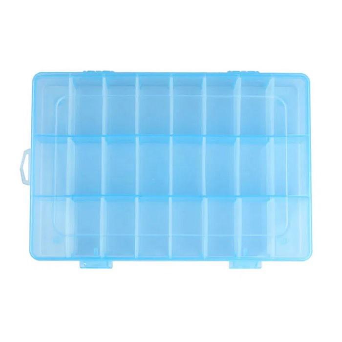 Plastic Storage Organizer Container Random Colour 24 Grid