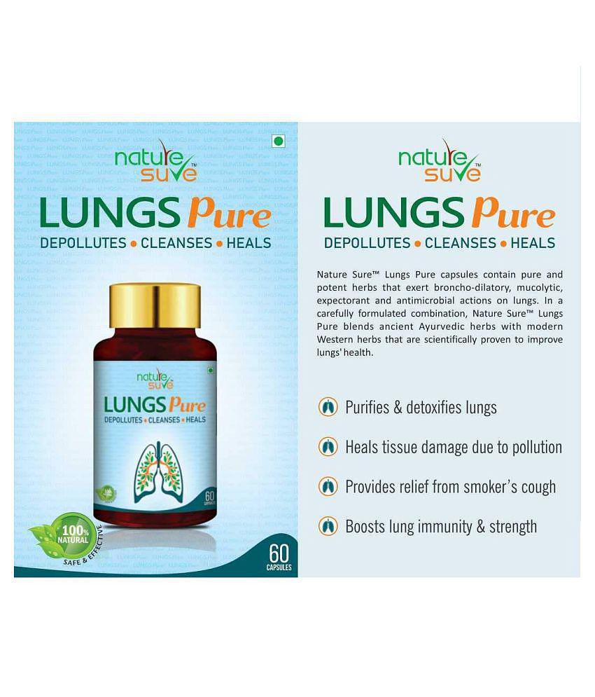 Nature Sure Lungs Pure Capsules for Respiratory Health 3 Packs (60 Capsules Each)