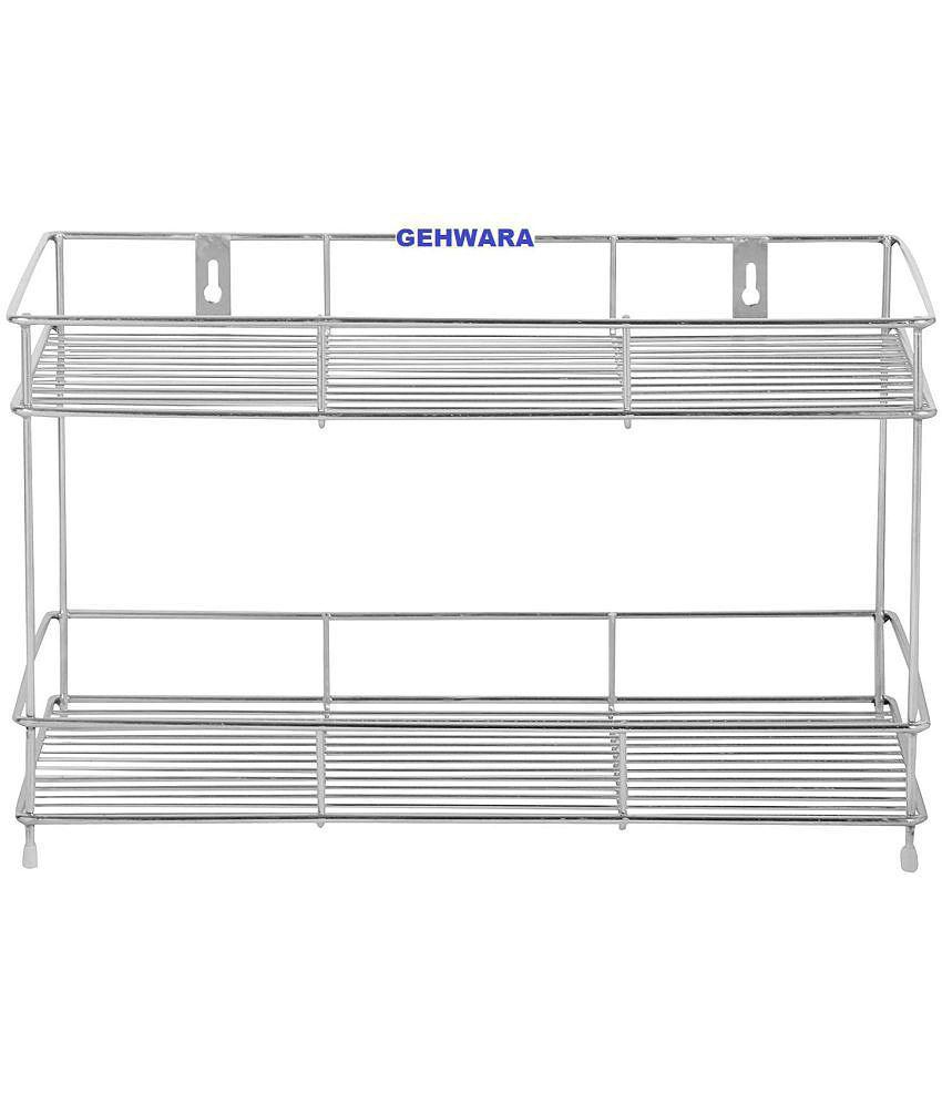 Gehwara - Silver Stainless Steel Dish Racks ( Pack of 1 ) - Silver