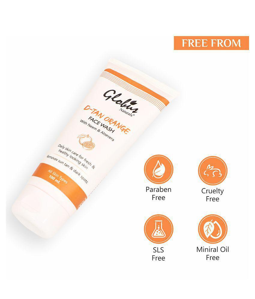 Globus Naturals Tan Care Orange Face Wash 100 mL Pack of 4