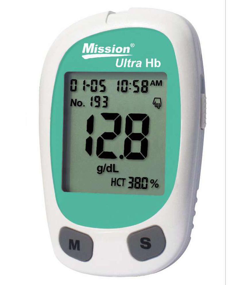 Mission Ultra HB Hemoglobin Testing System with 10 Strips Hemoglobin