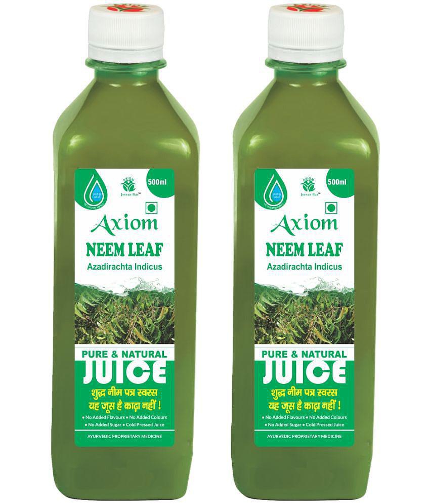 Axiom Neem Juice 500 ml (Pack of 2)|100% Natural WHO-GLP,GMP,ISO Certified Product