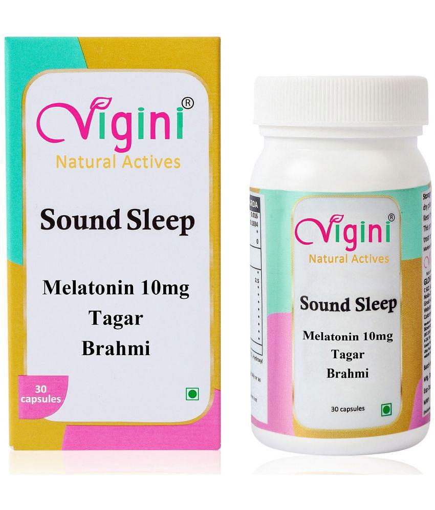 Vigini Peaceful Sleeping Organic Melatonin 10 mg Minerals Capsule