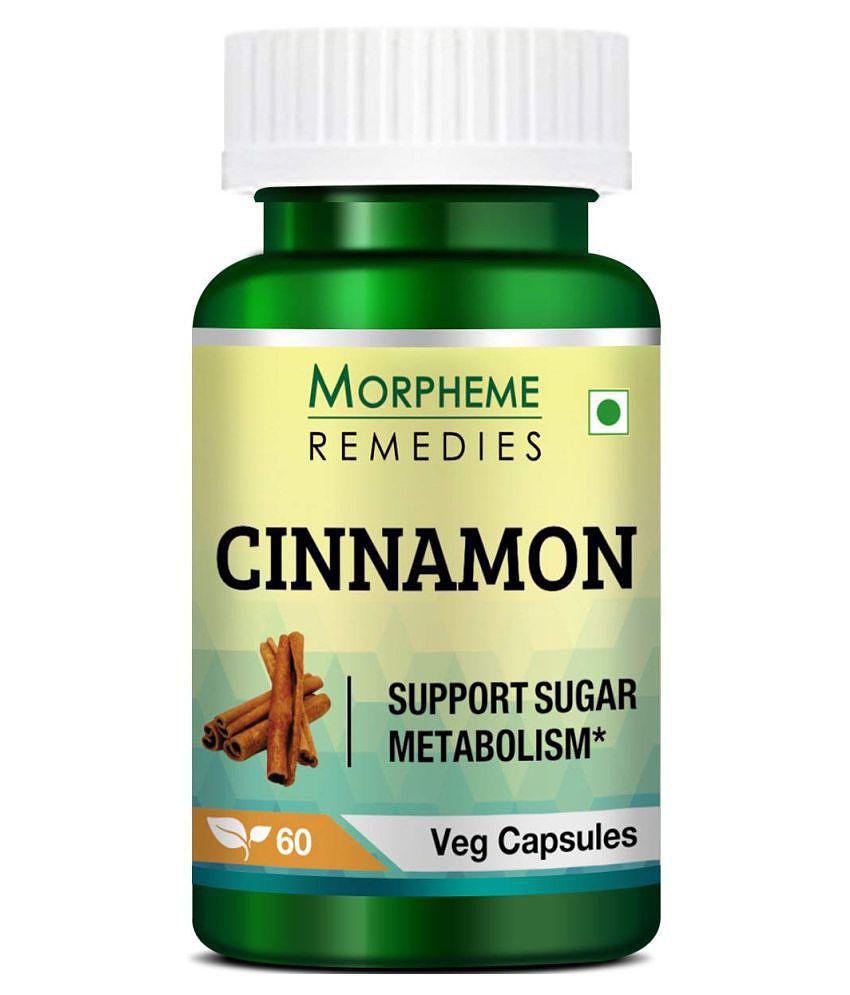 Morpheme Remedies Cinnamon 500 mg Extract 60 Veg Caps (1 Bottle)