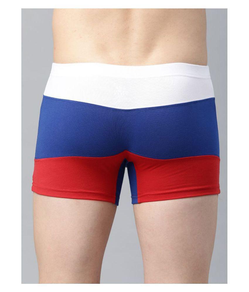 IC4 - Multicolor Cotton Blend Men's Trunks ( Pack of 2 ) - L