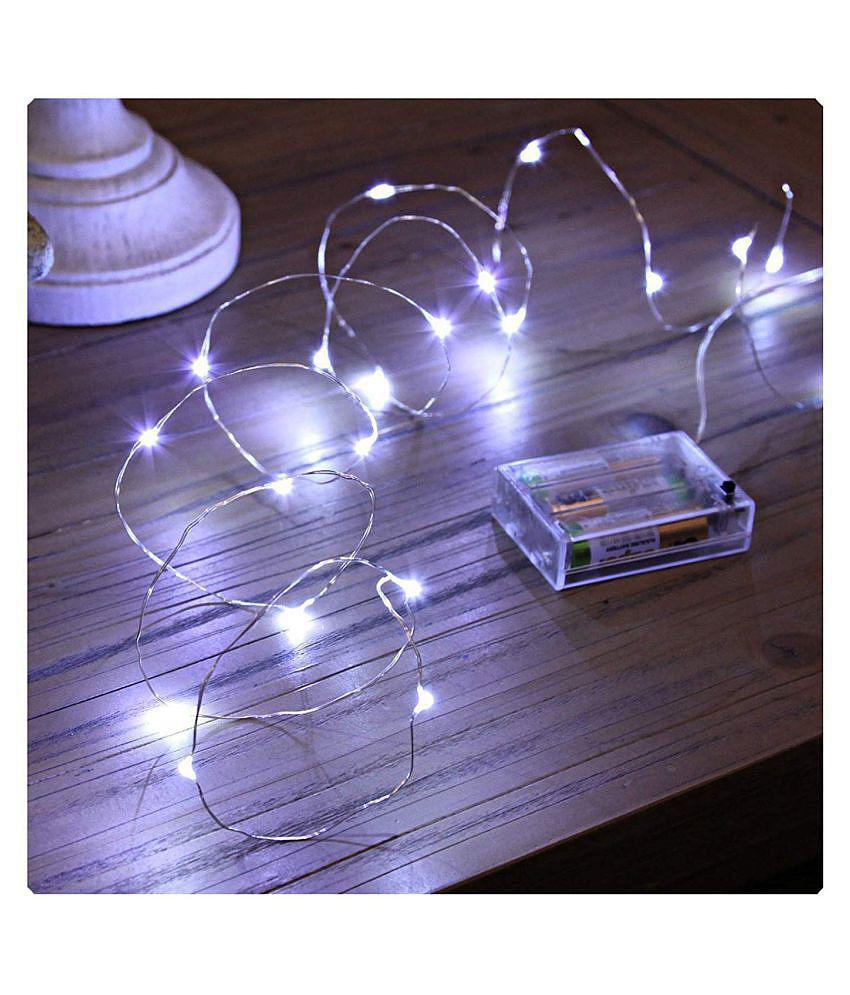 MIRADH White 3Mtr 30 Led- 2 Mode Still & Blink String Lights - Pack of 1 - White